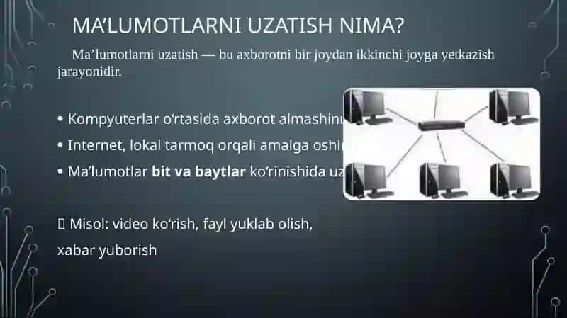 Ma'lumotlarni uzatishda polosa kengligi va bit tezligining ahamiyati. BitTorrent protokoli. 3