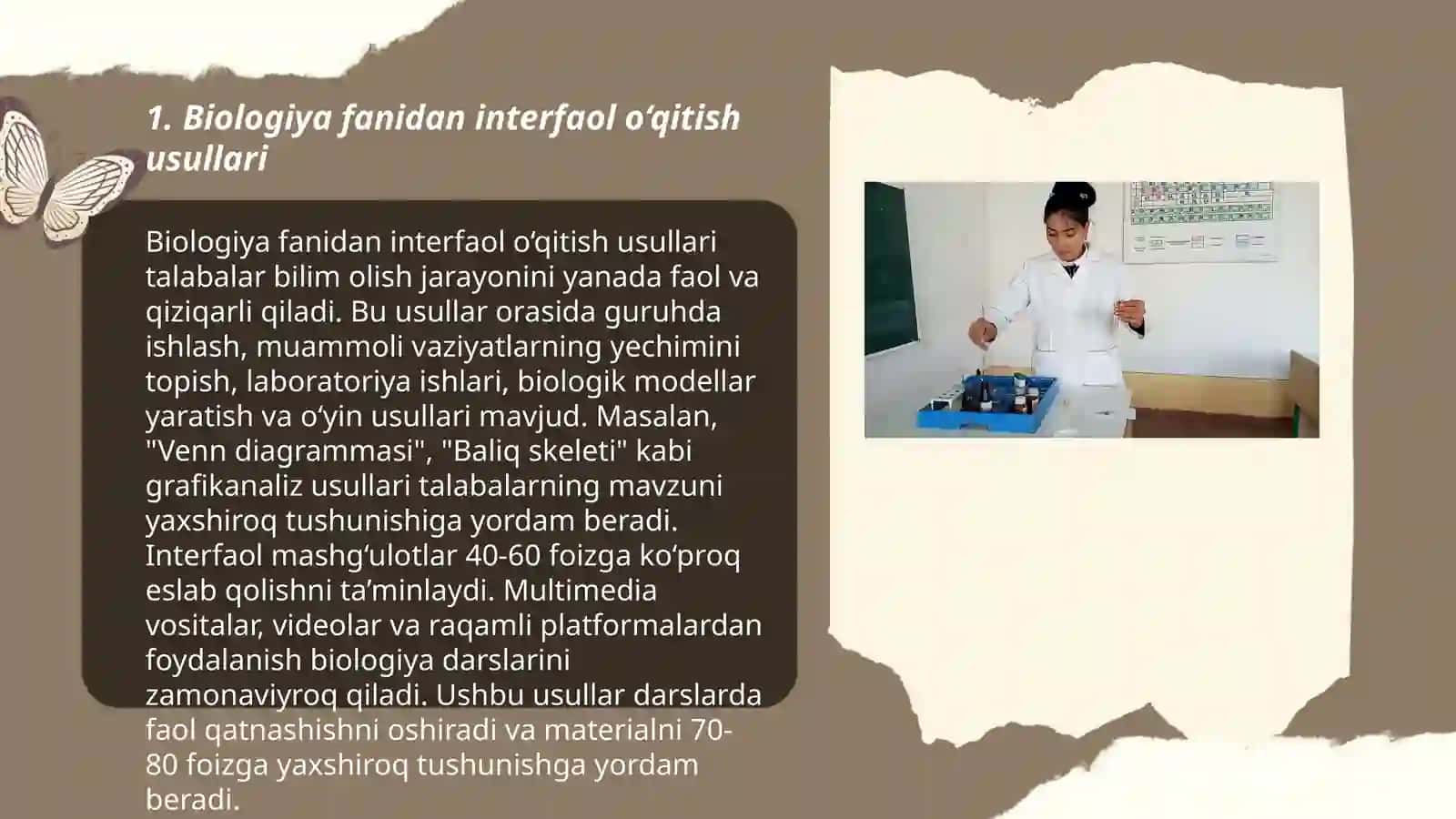 Biologiyadan sinfdan tashqari mashg‘ulotlarda pedagogik texnologiyalardan foydalanish 3