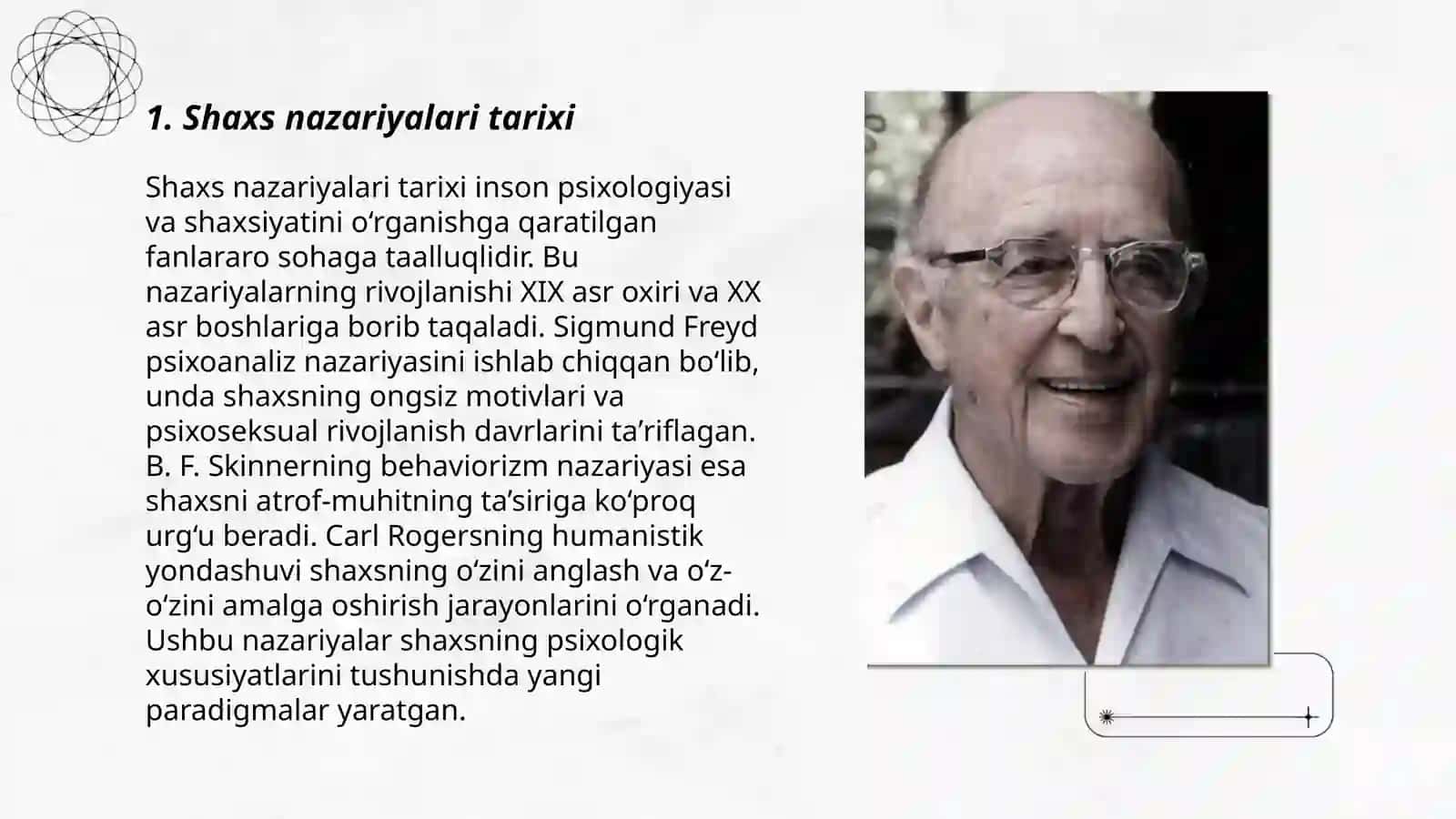 Shaxs nazariyalari haqida tushuncha 3