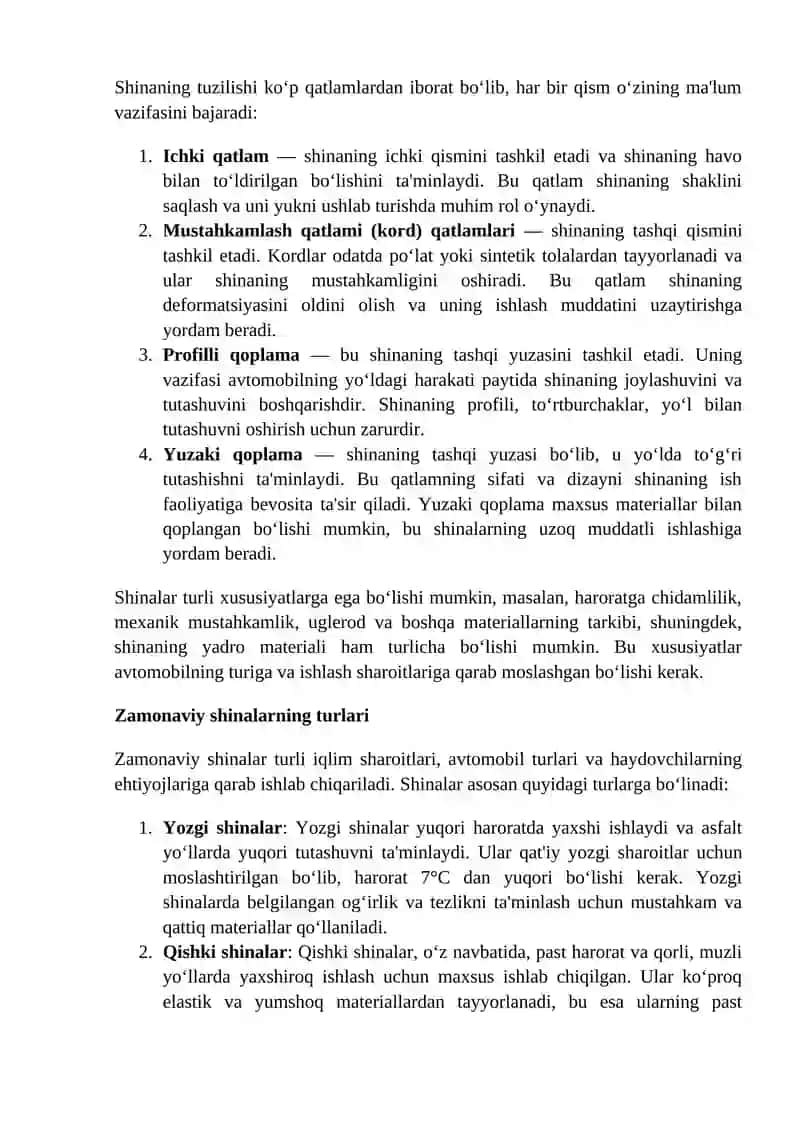 Zamonaviy Shinalarning Xususiyatlari 3