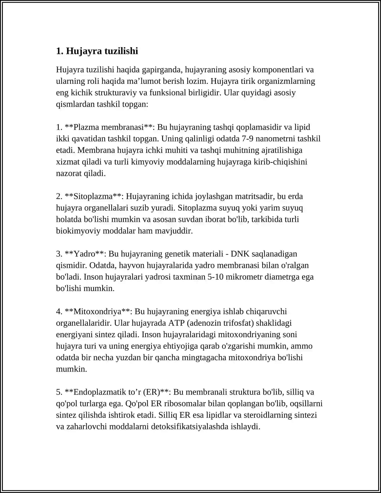 HUJARA TUZILISHI HUJARA NAZARYASI ODAM VA HAYVONLARDA XRAMASOMALARNING MORFOFUNKSIANAL XARAKTERISTIKASI 3
