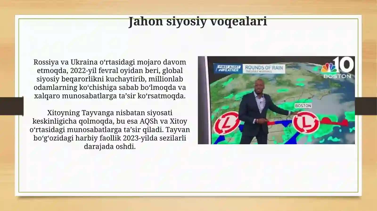 Jahonda va mintaqamizdagi bugungiyangiliklar 3