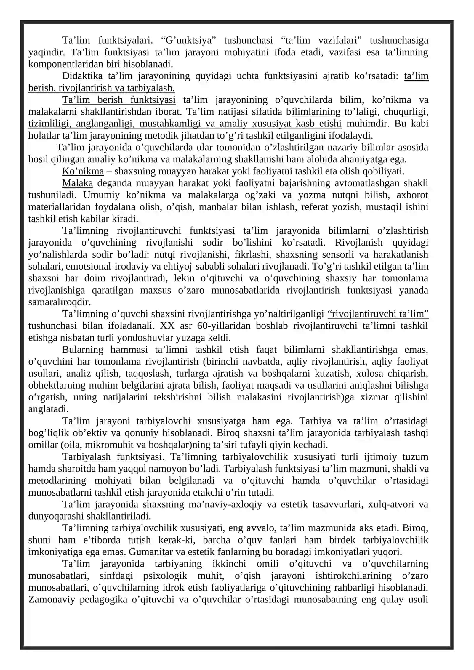 O'QUVCHILAR JAMOASI YAXLIT PEDAGOGIK JARAYONNING ASOSIY SHAKLI SIFATIDA 3