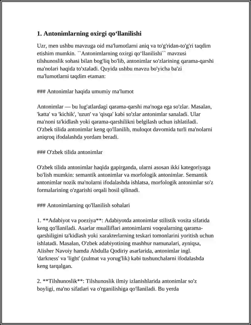 ANTONIMLARNING QÒLLANILISHI 3