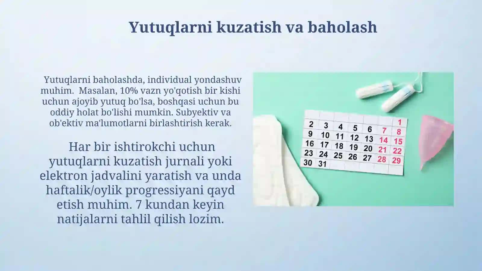 Turli sogʻliqni saqlash guruhlari uchun kundalik jadval namunalari 3