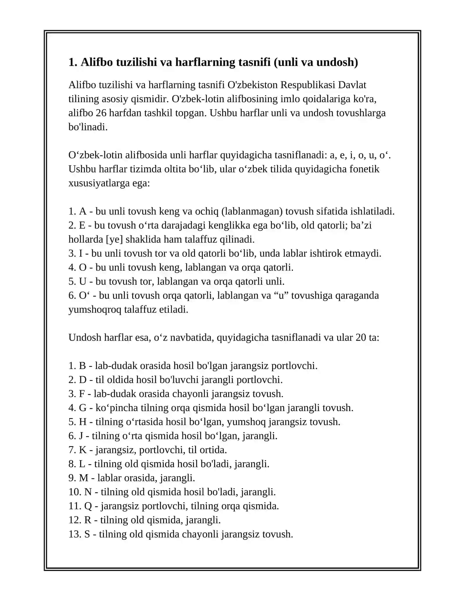 O’zbek-Lotin Alifbosining Imlo Qoidalari 3