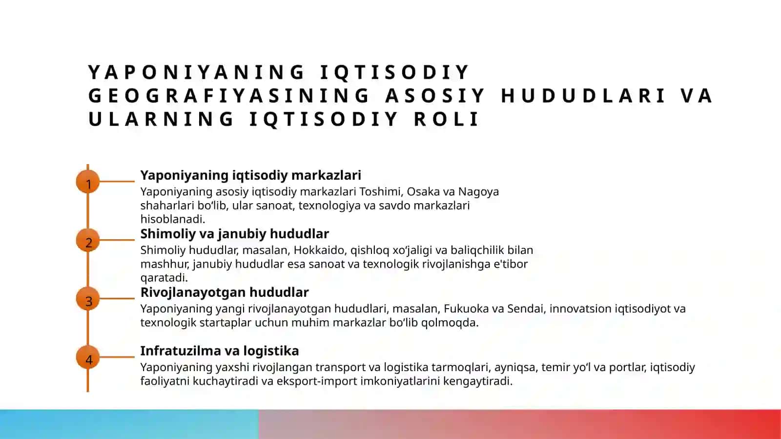 Yaponiyaning iqtisodiy geografik va turistik tavsifi 3