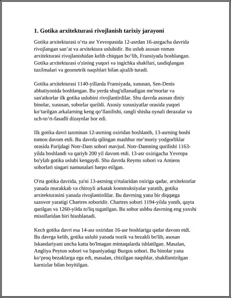 GʻARBIY OVRUPA GOTIKA ARXITEKTURASI 3