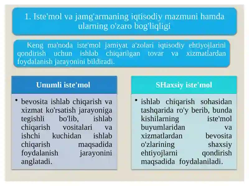Iste’mol va jamg'arish funksiyalari 3