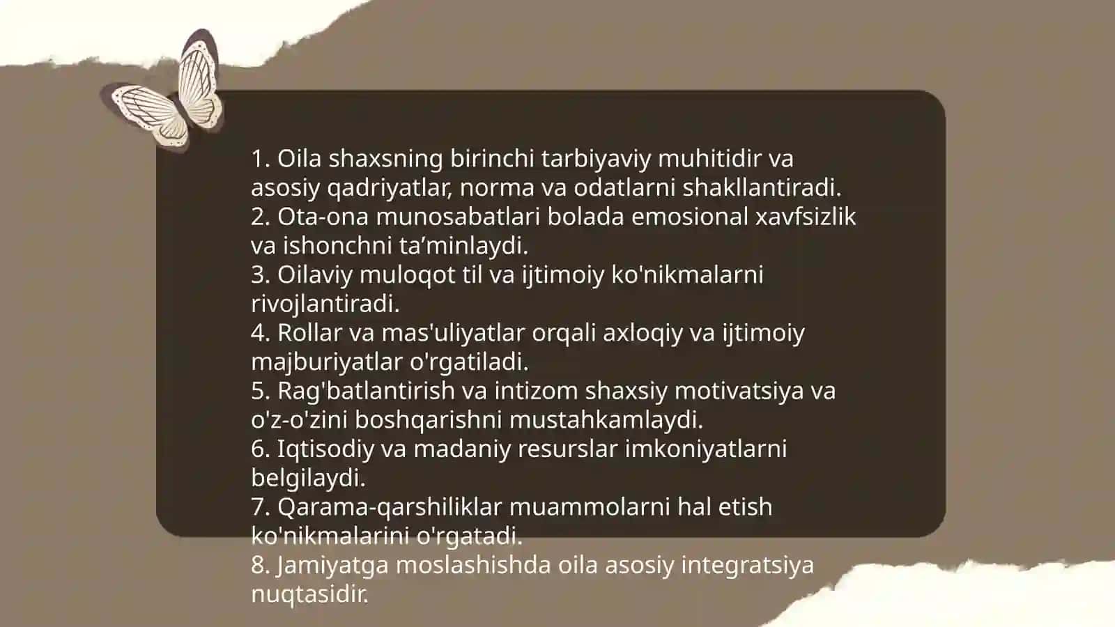 Shaxsning rivojlanishi tarbiyasi va ijtimoiylashuv 3