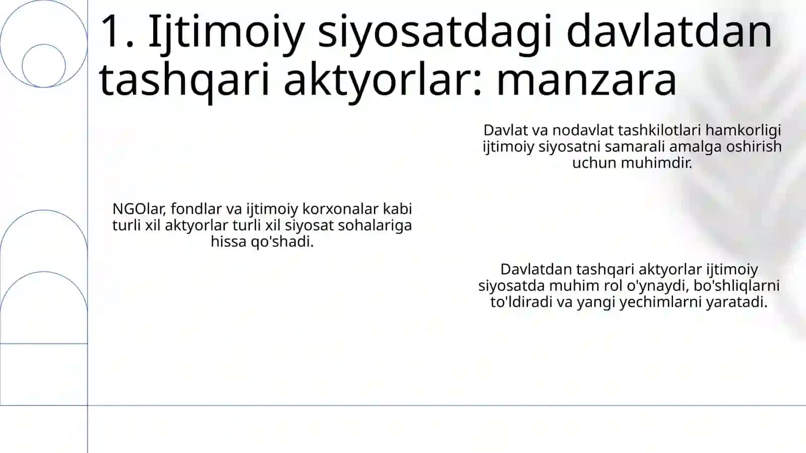Ijtimoiy siyosatning nodavlat subyektlari 3