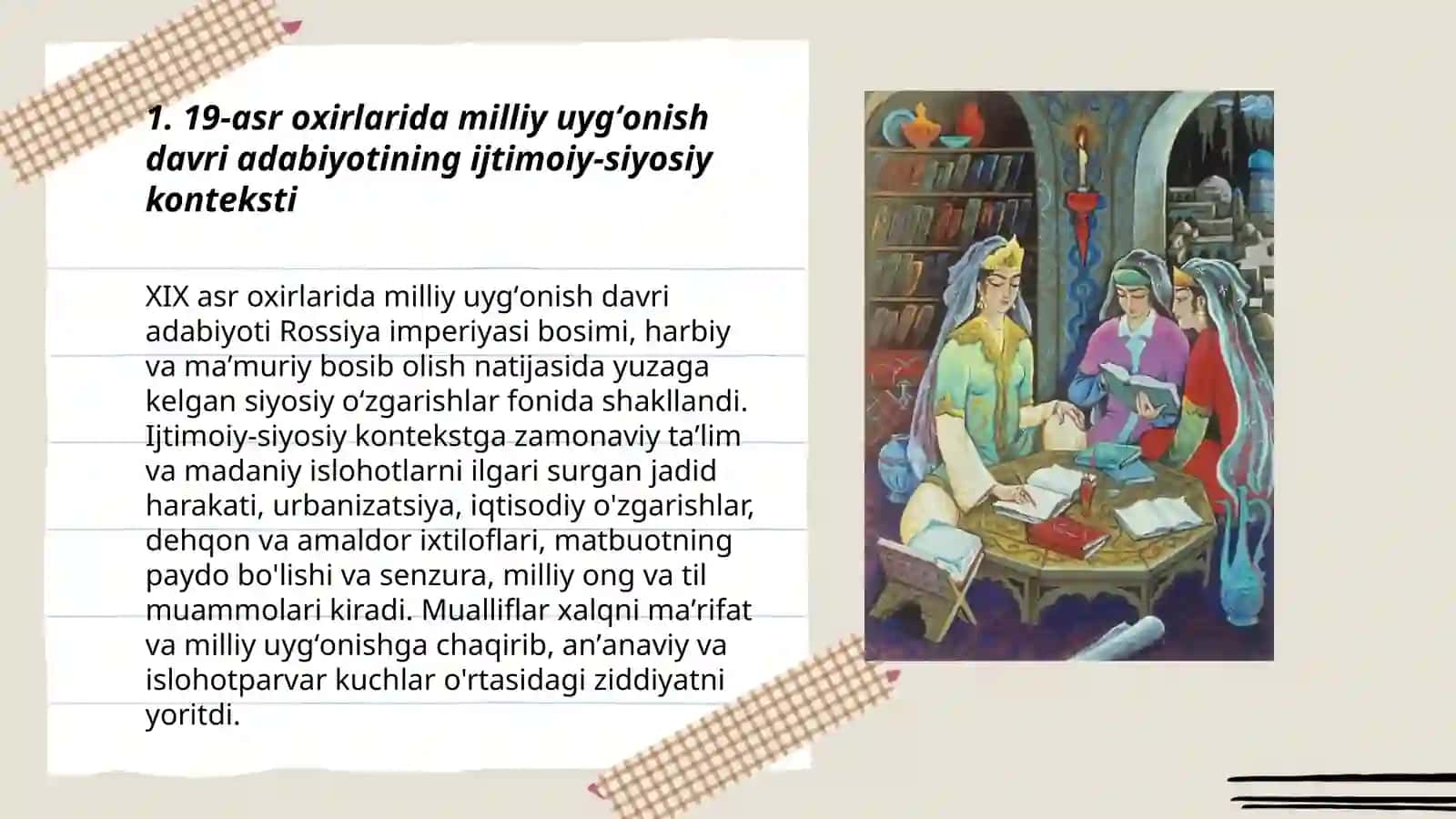 19-asr oxirlarida milliy uygʻonish davri adabiyoti 3