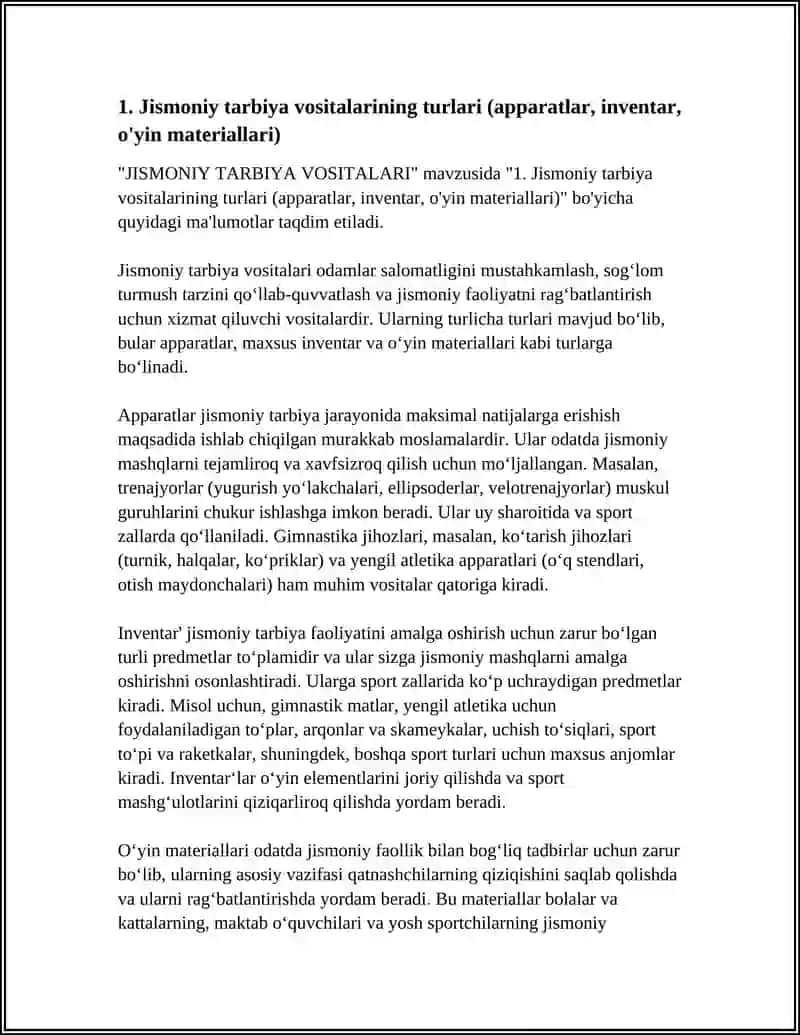 Jismoniy Tarbiya Vositalari 3