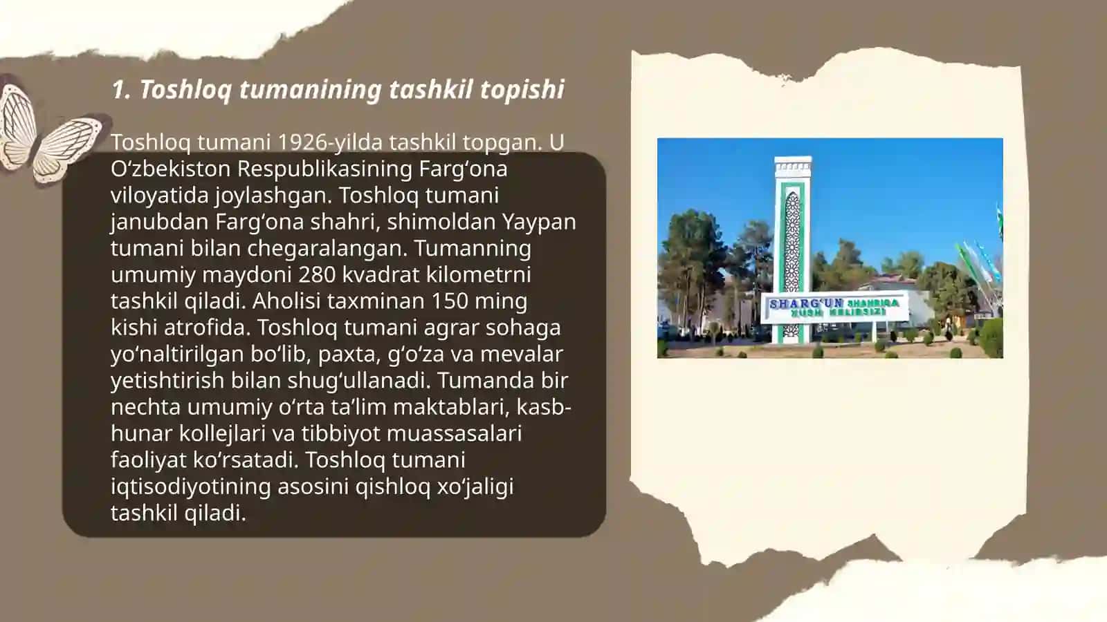 Fargʻona viloyati Toshloq tumani tarixi 3