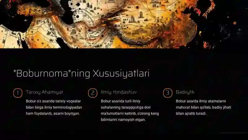 Boburning "Boburnoma" Asarida Sohaga Oid Leksika 3