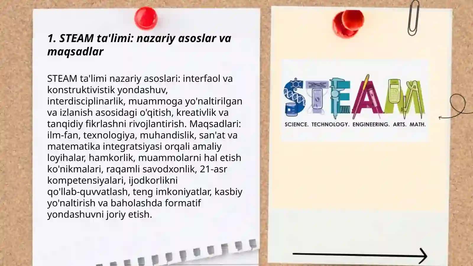 Ta'limda STEAM tizimi va kerativlik 3