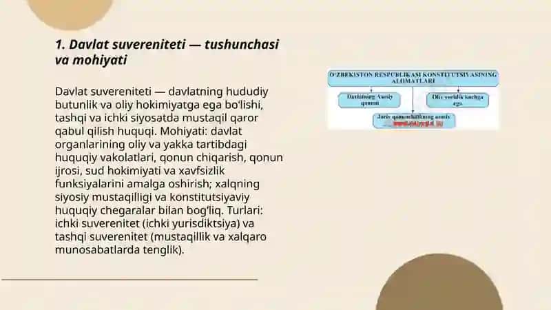 Davlat suverenitetining konstitutsiyaviy asoslari 3