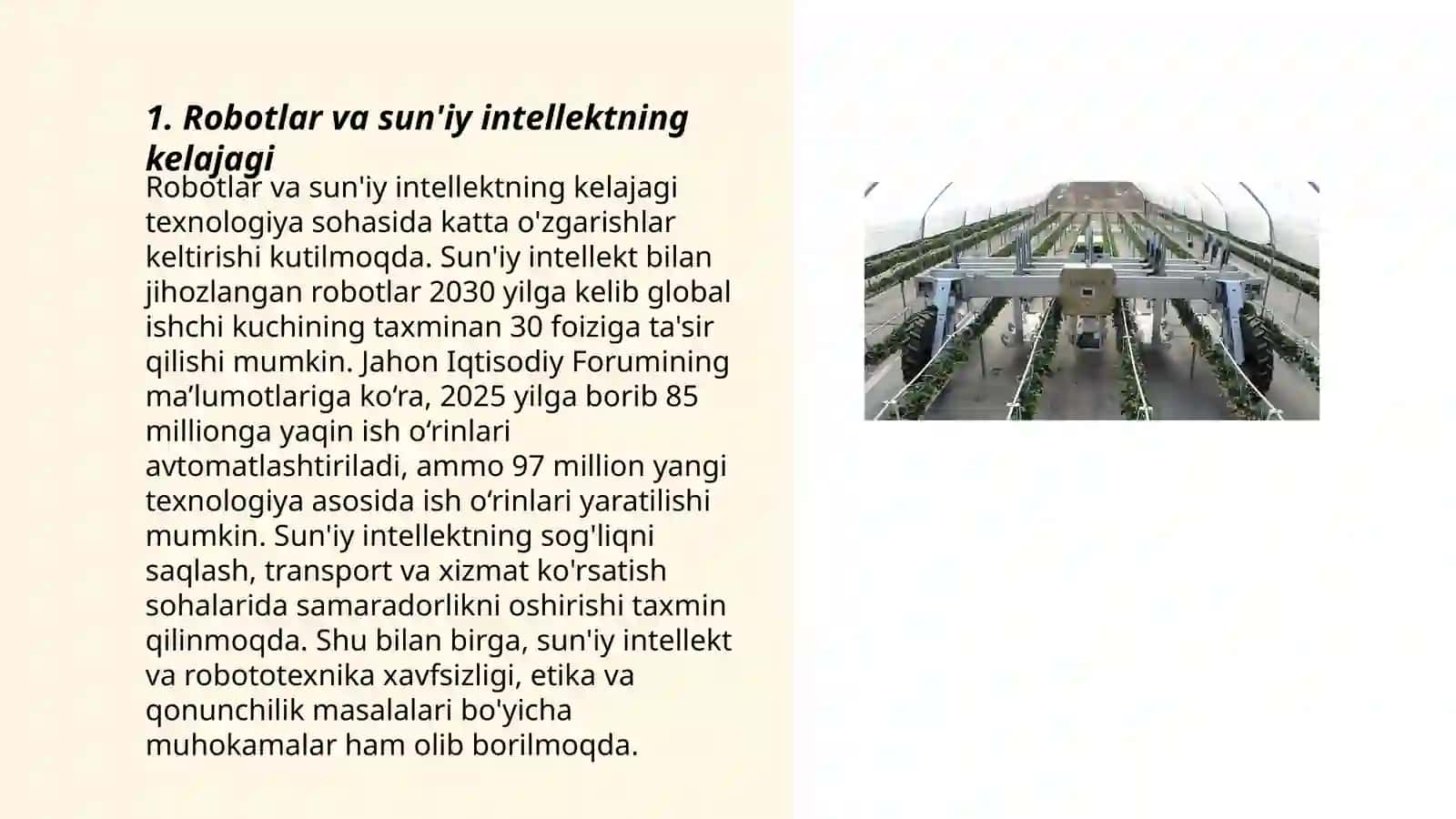 Robotlar va sun'iy intellektning kelajagi 3