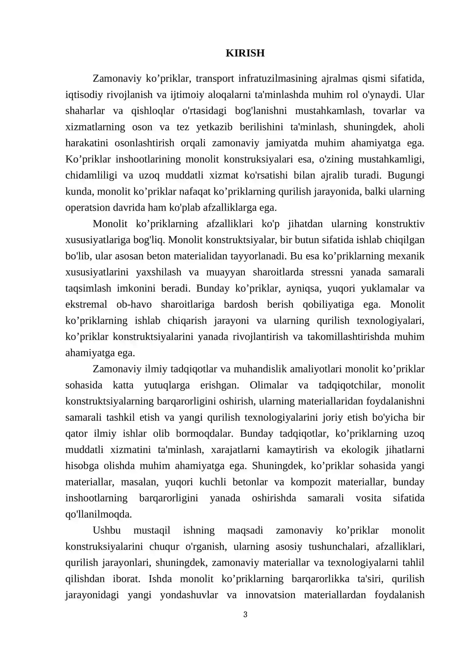Zamonaviy ko’priklar monolit konstruksiyalari 3