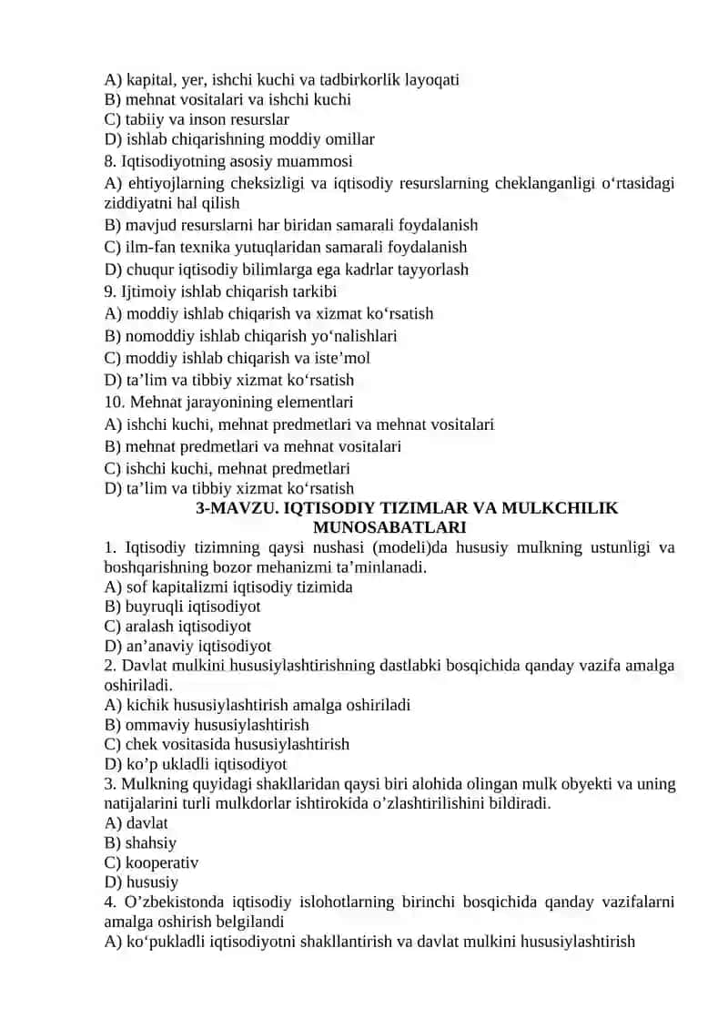 IQTISODIYOT NAZARIYASI FANINING PREDMETI VA BILISH USLUBLARI 3