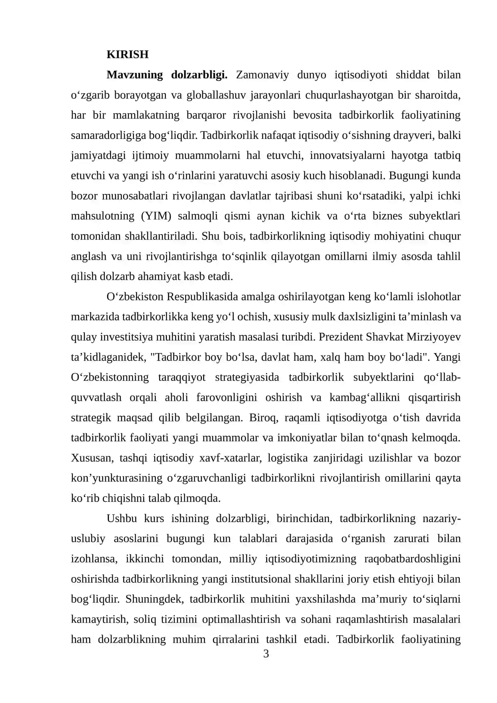 TADBIRKORLIK FAOLIYATINING NAZARIY VA IQTISODIY ASOSLARI 3