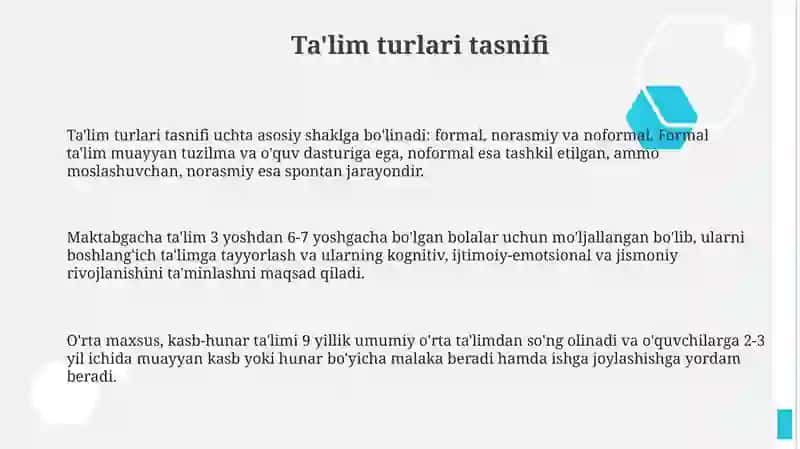 Tarbiya turlari tasnifi 3