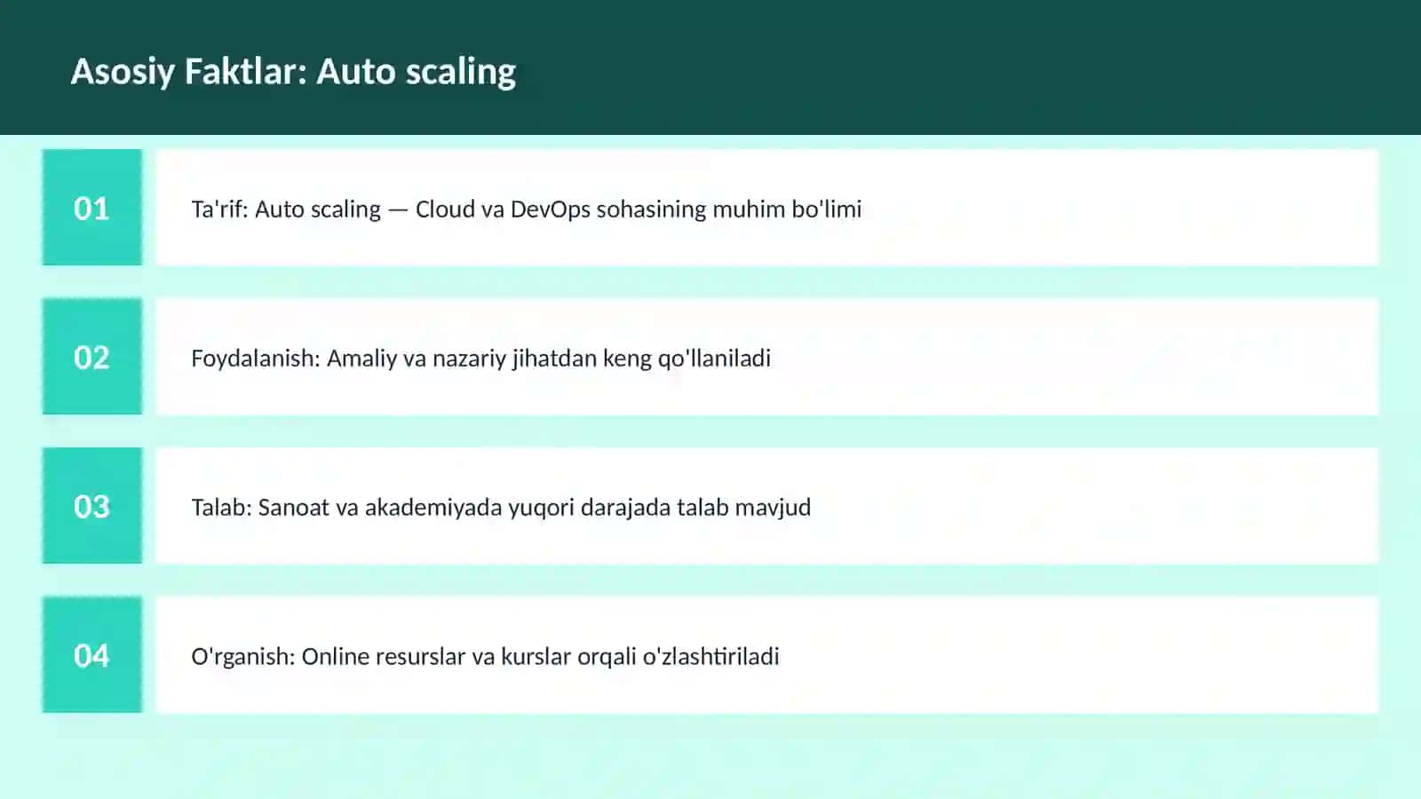 Auto scaling 3