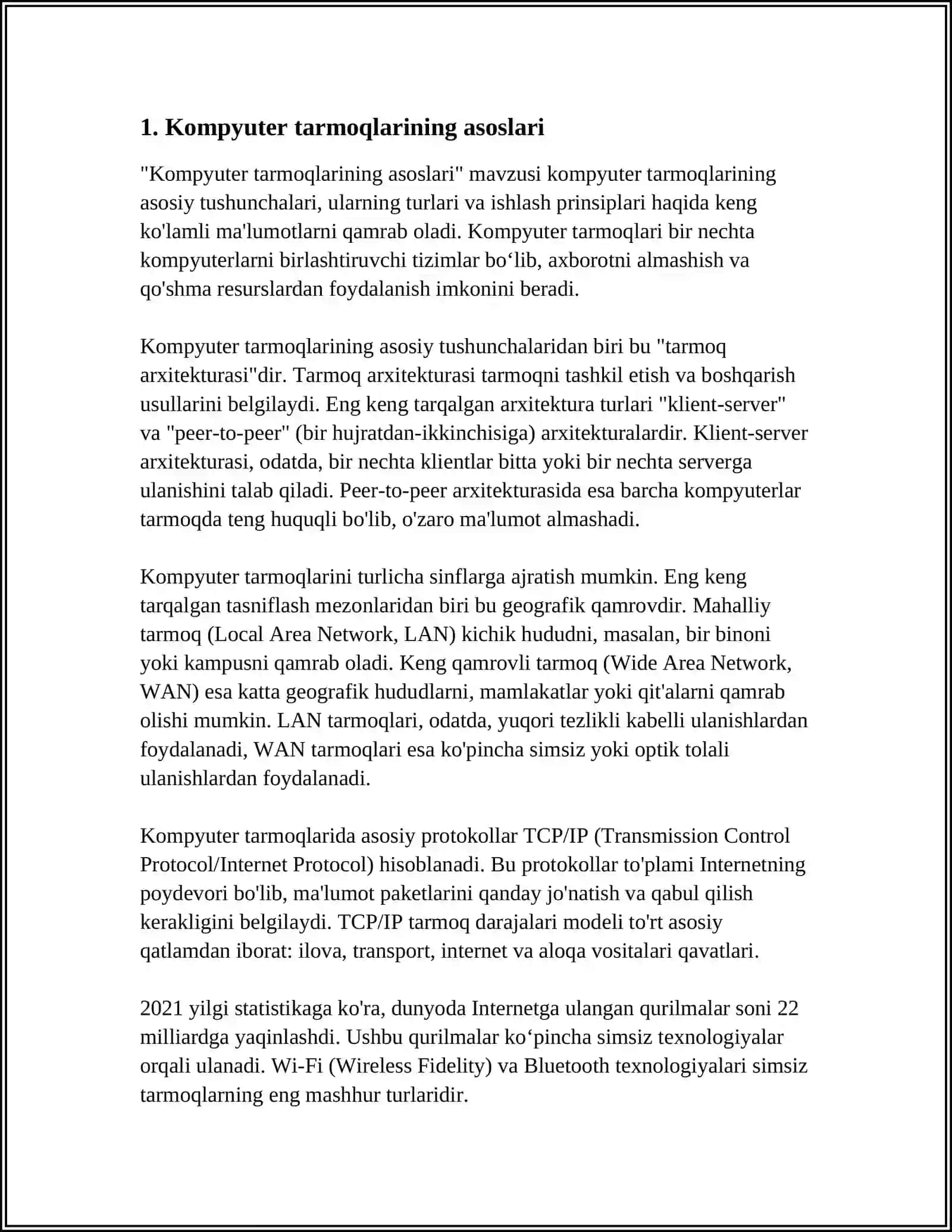 KOMPYUTERNING MAHALLIY TARMOG'INI LOYHALASH 3