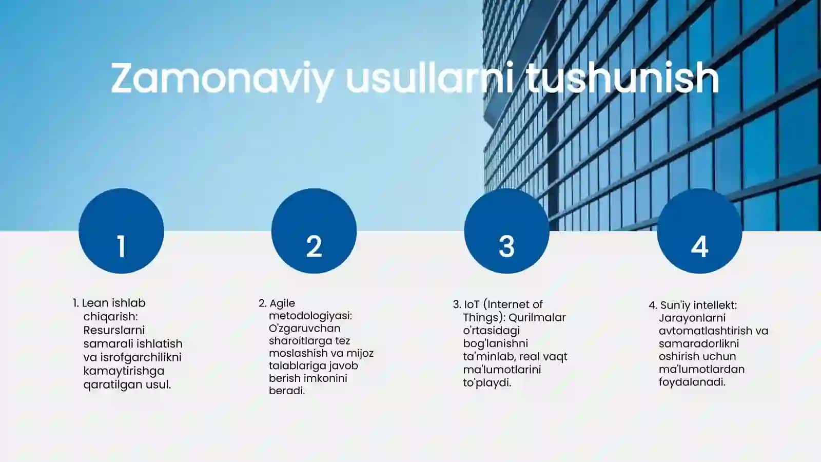 Lean ishlab chiqarish, Agile metodologiyasi, IoT (Internet of Things) 3