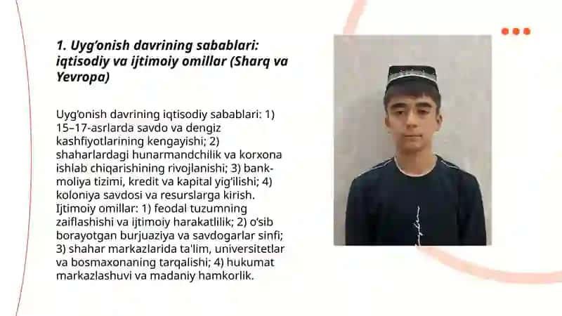 Sharq va Yevropa uyg’onish davri 3