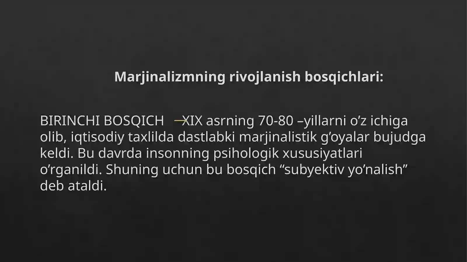 MARJINALIZM VA KEYNSCHILIK TALIMOTI 3