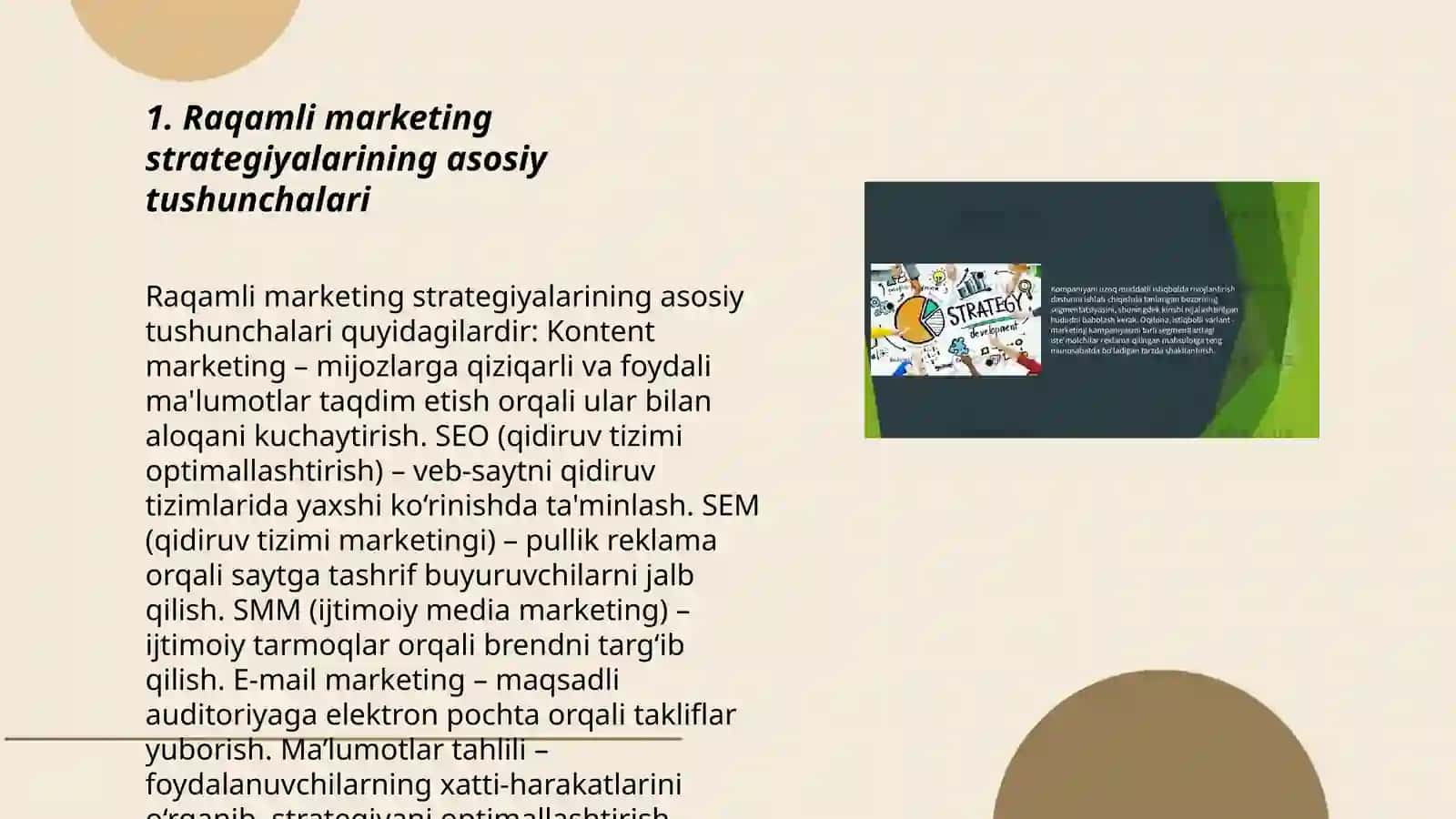 Raqamli marketing strategiyalari tavfsifi 3