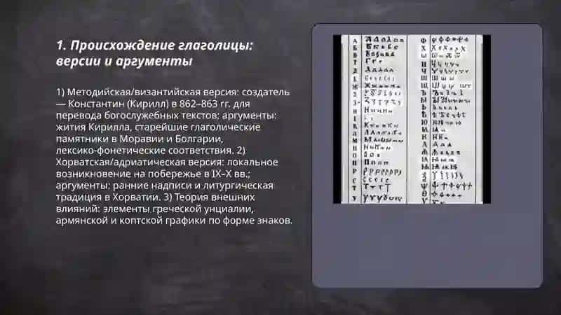 История и спорные аспекты славянского письма 3