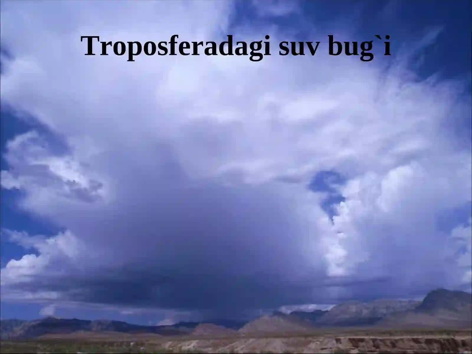 Havoning namligi va yog`inlar 3