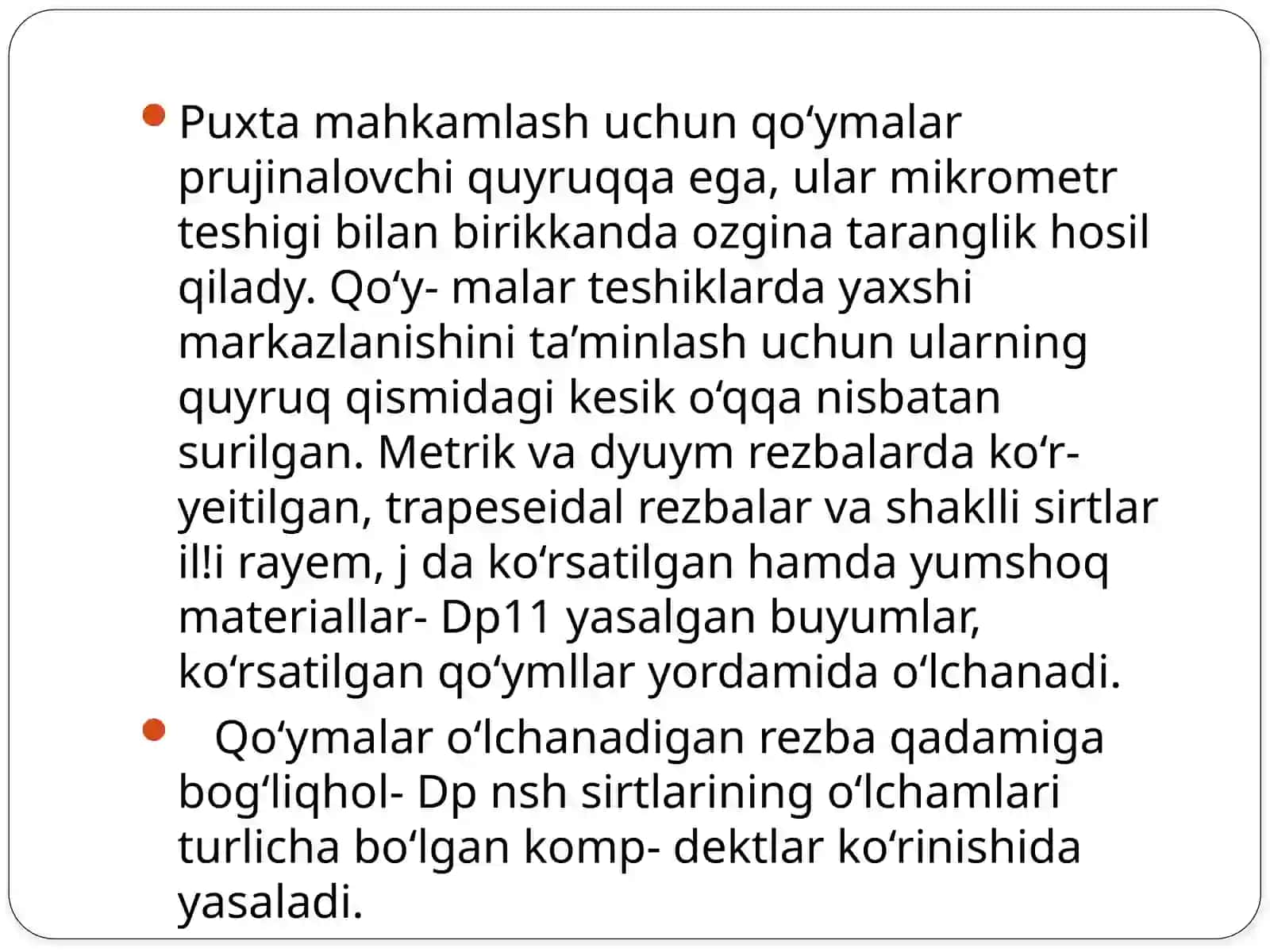 Kalibrlar yordamida detallarni nazorat qilish 3