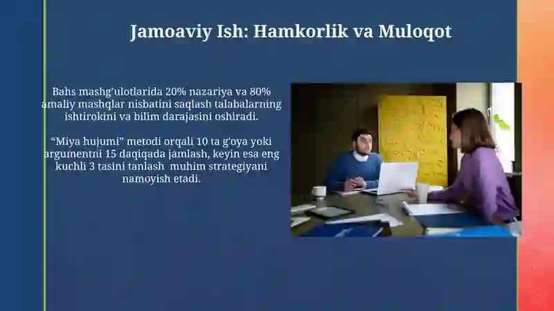 Tarbiya fanini o'qitishda qo'llaniladigan ilgor talim usullari 3
