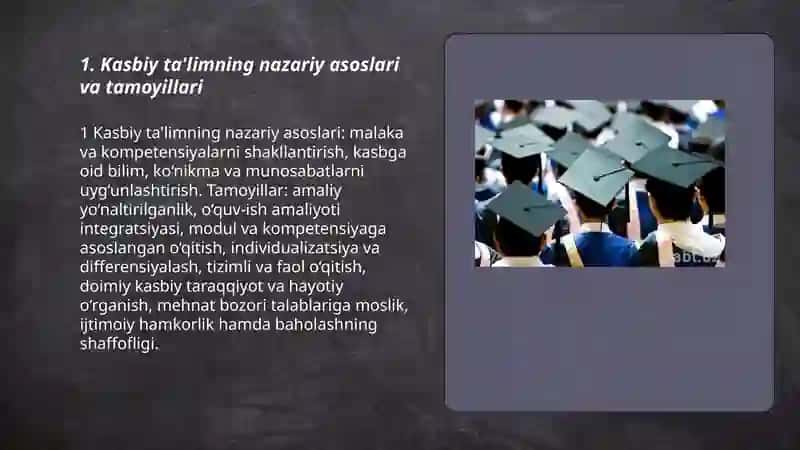 Kasbiy ta'lim mazmuni va texnologiyalari 3