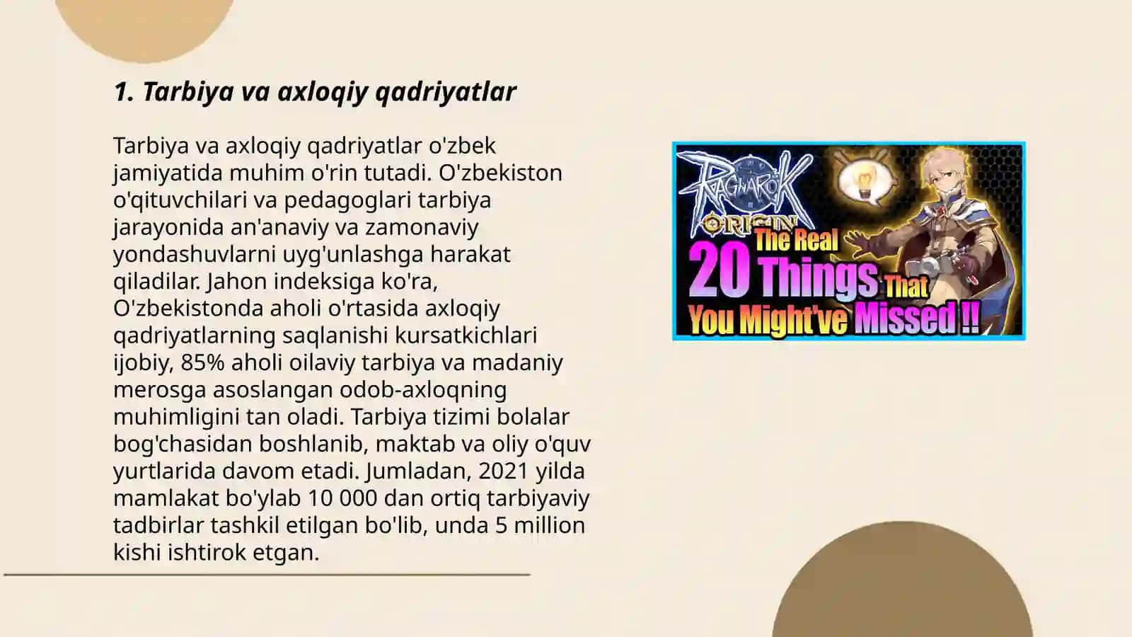 Tarbiya-muhim illat 3