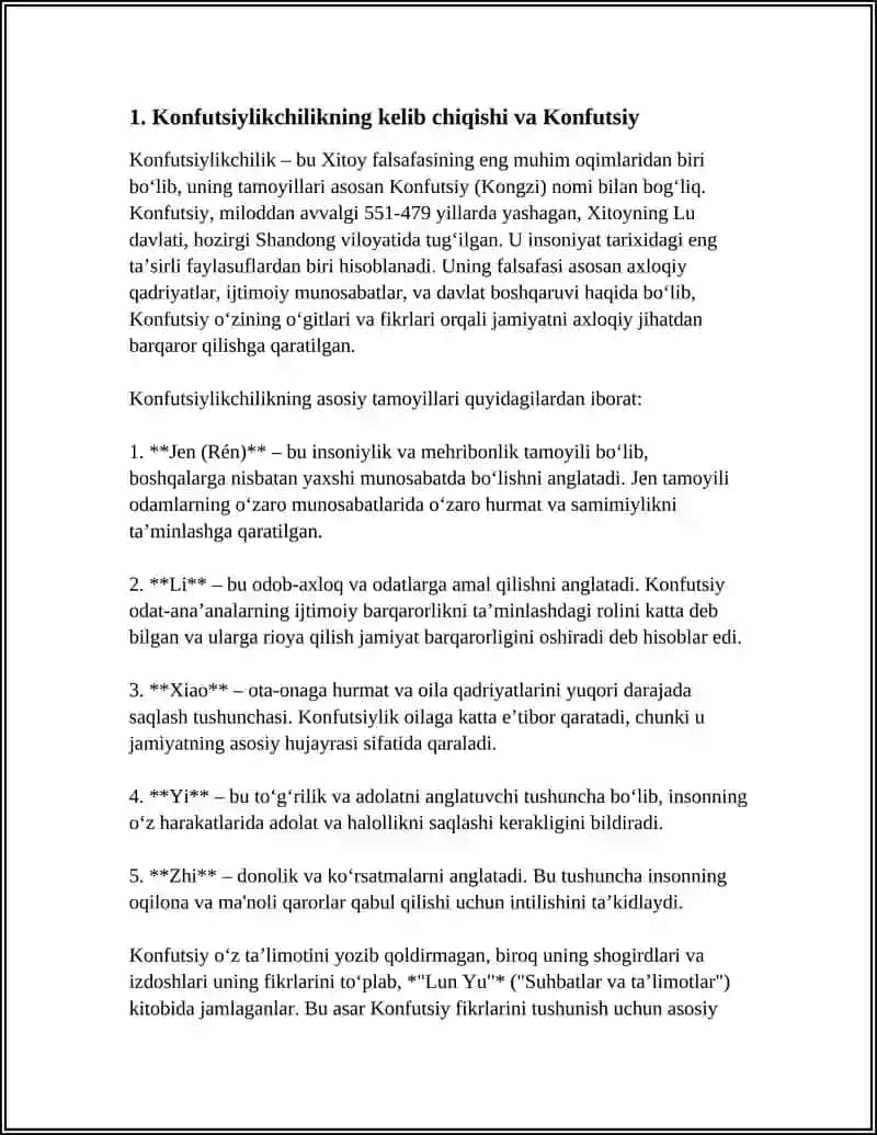 Konfutsiylikchilik, Daosizm, Sintoizm Dinlari 3