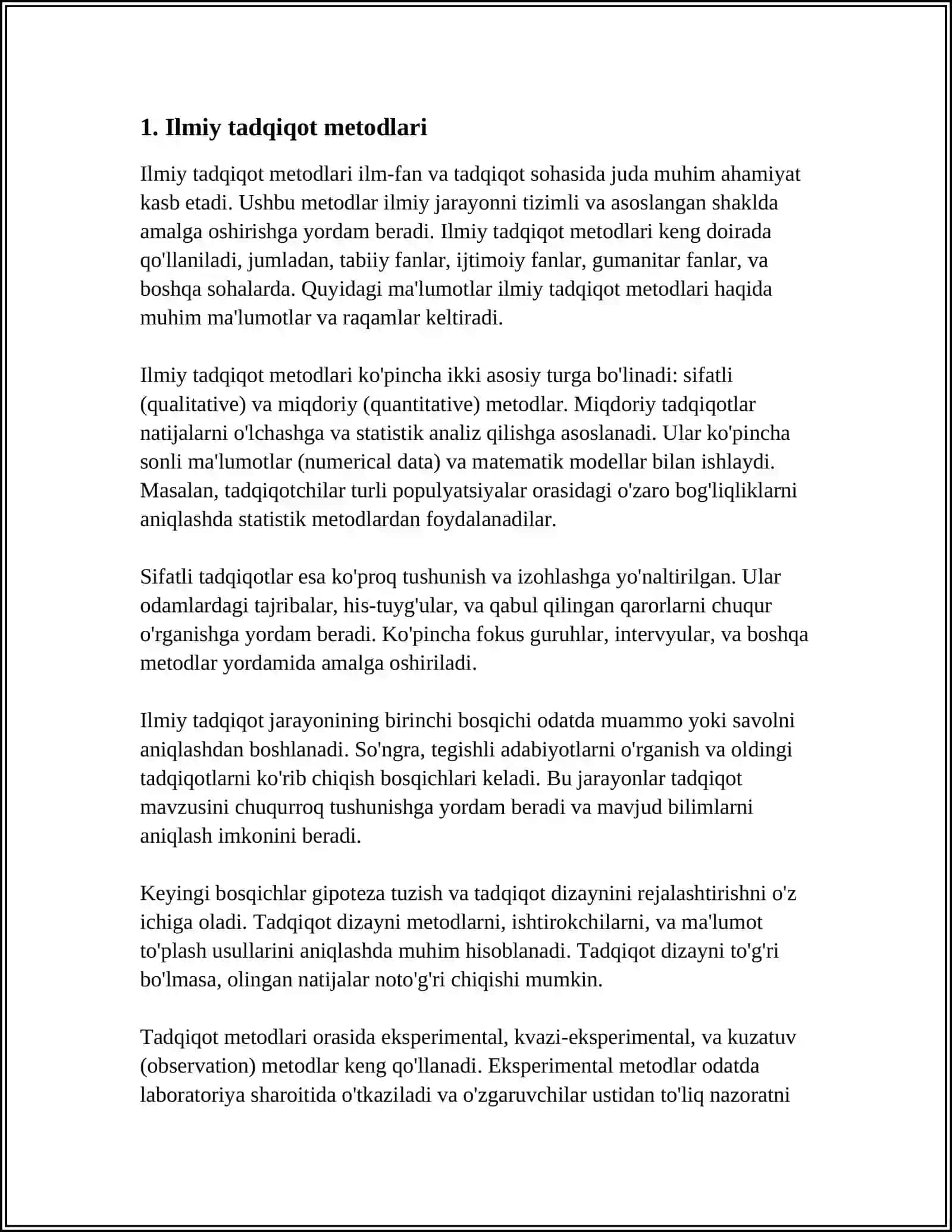 ILMIY TADQIQOT VA IJOD TIZIMIDA DALIL REFERAT 3