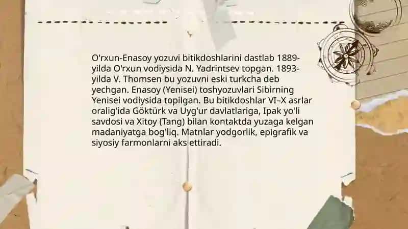O'rxun-Enasoy yozuvi bitikdoshlari 3