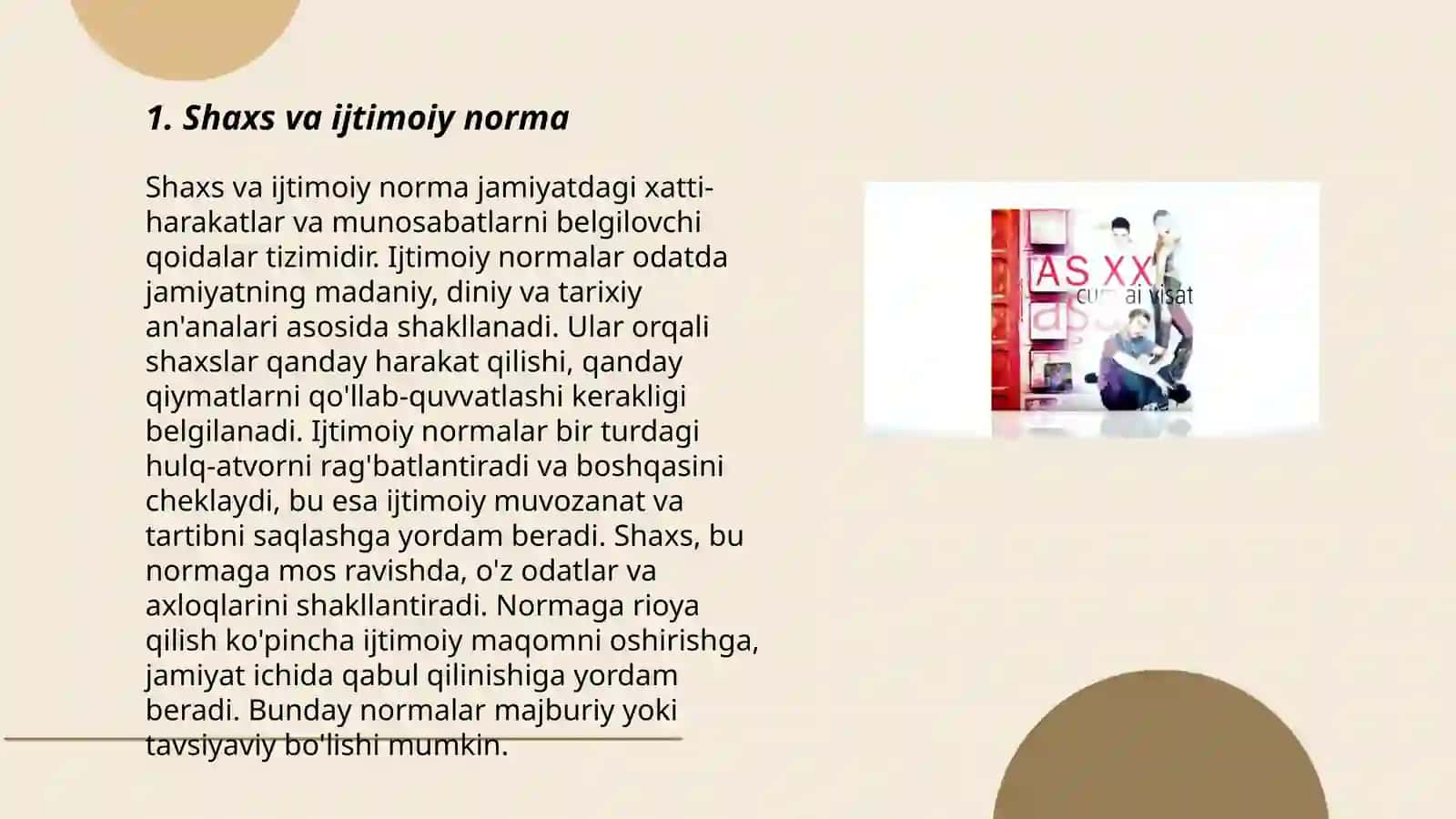 Shaxs sotsial munosabatlar mahsuli sifatida 3