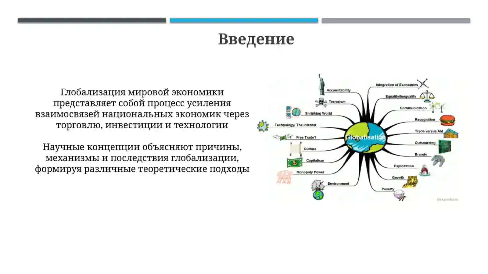 Основные направления научных концепций глобализации мировой экономики 3