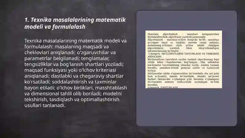 Texnika Masalalar Algoritmlarini Ishlab Chiqish 3
