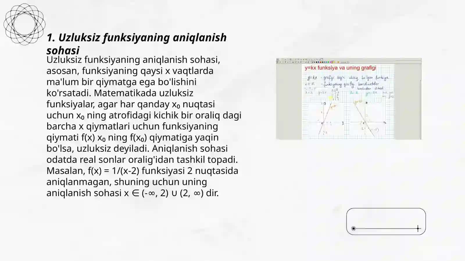 Uzluksz funksiyaning xossalariga doir misollar 3