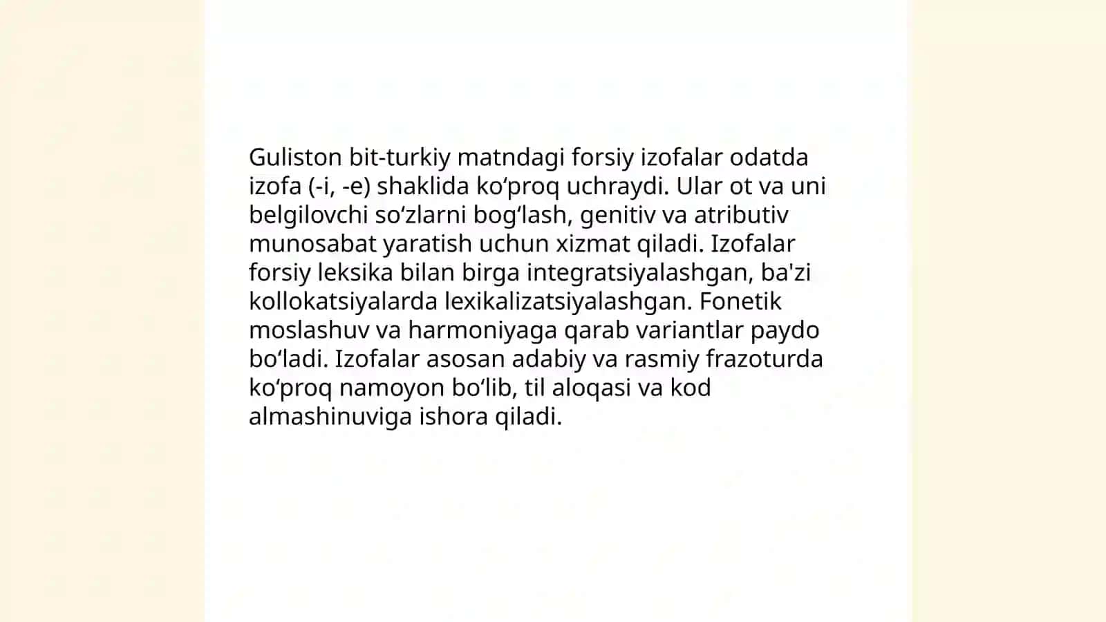 "Guliston bit-turkiy" matndagi forsiy izofalar 3