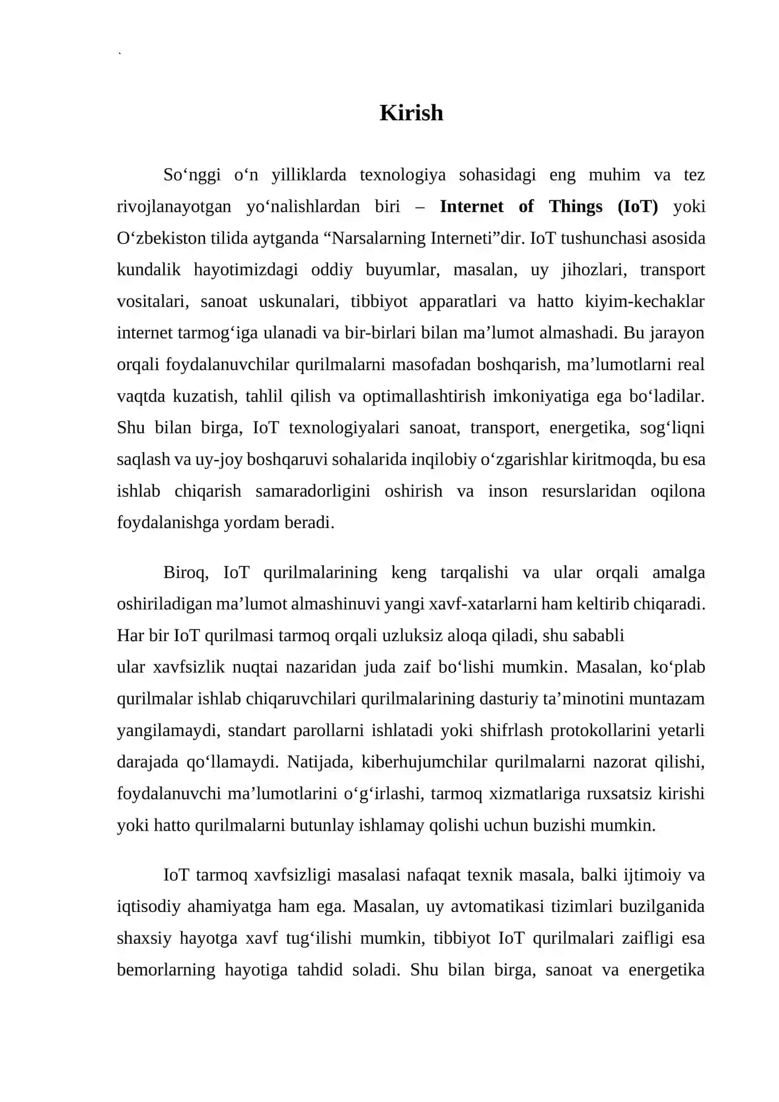 IoT qurilmalarda tarmoq xavfsizligi muammolari 3
