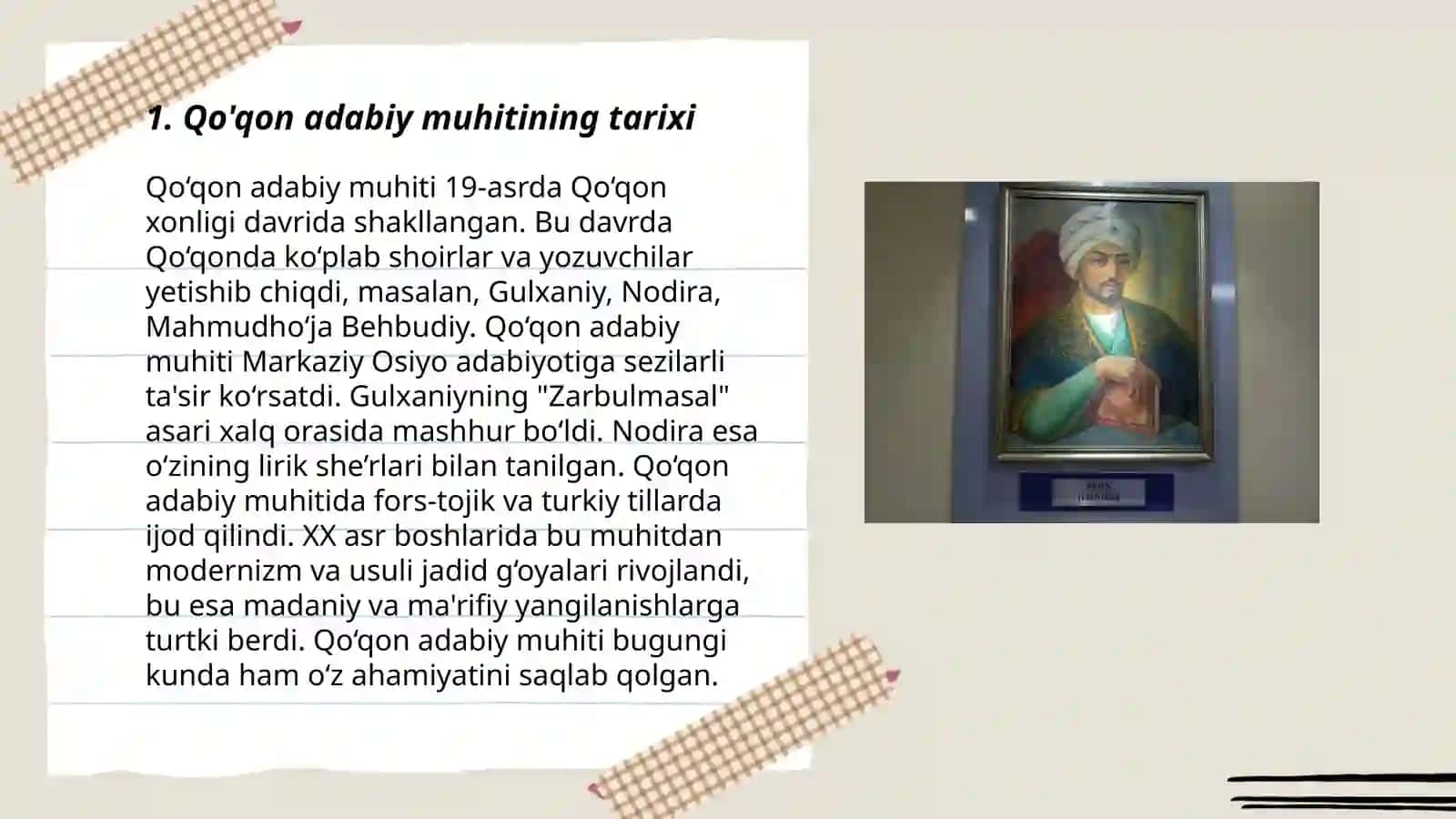 Qo'qon adabiy muhiti va vakillari 3