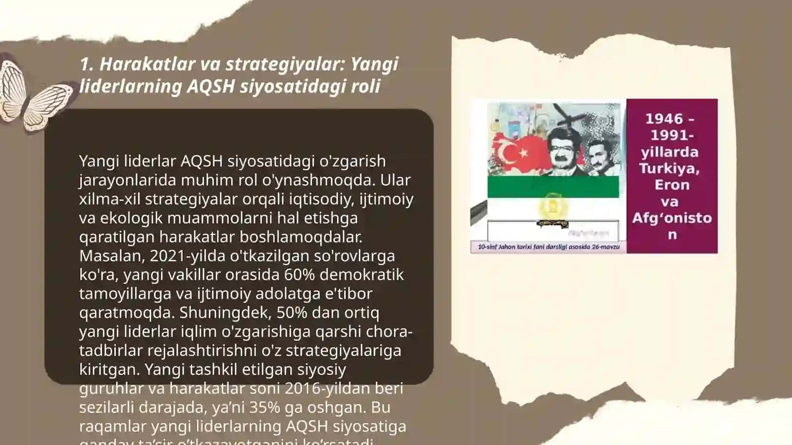 Harakatlar va strategiyalar: Yangi liderlarning AQSH siyosatidagi roli 3