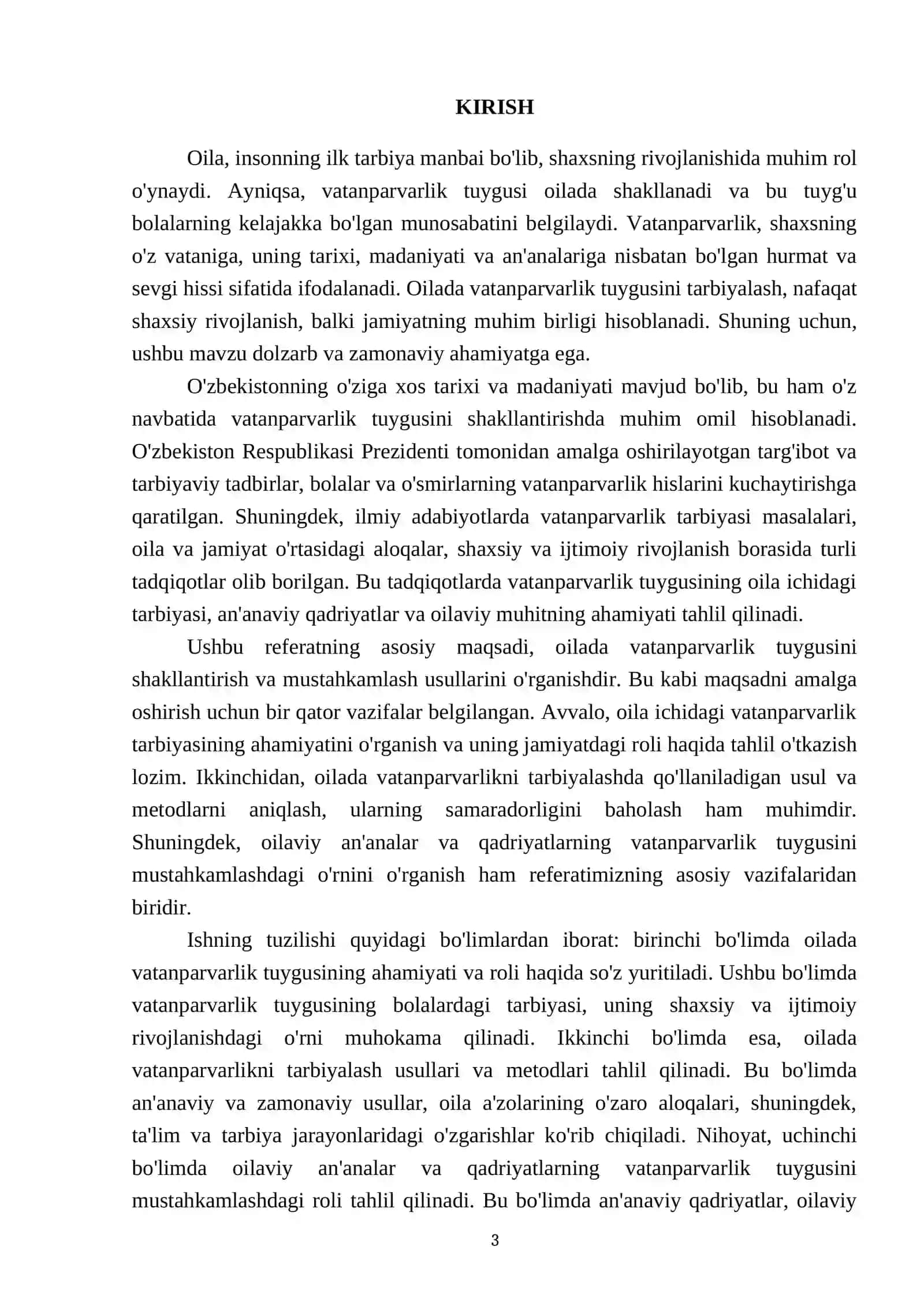 Oilada vatanparvarlik tuygusini tarbiyalash usullari 3